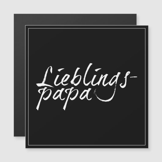 Lieblingspapa – ワイサーSchriftzug 0001 (正面/裏面)