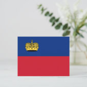 Liechtenstein Flag ポストカード (スタンド正面)