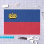 Liechtenstein Flag 薄葉紙 (クラフト)