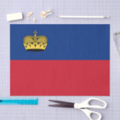 Liechtenstein Flag tissue paper, Liechtenstein 薄葉紙 (クラフト)