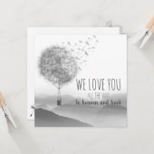 Lief condoleance kaartje met paardebloemen | カード (正面/裏面インサイチュ)