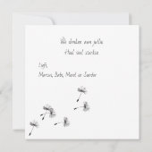 Lief condoleance kaartje met paardebloemen | カード (裏面)