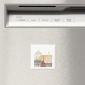 Liegeスカイラインポスター マグネット (インサイチュ (食洗機))