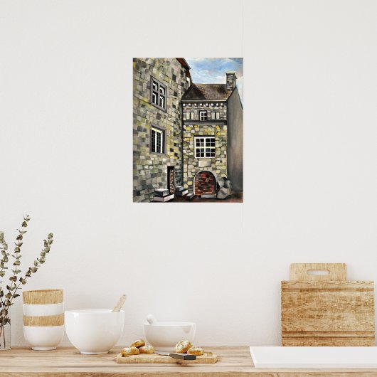 Liege, A Surreal Dreamscape Stone Castle ポスター (キッチン)