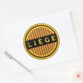 Liège City Pride Emblem – Belgian Identity ラウンドシール (封筒)