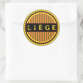 Liège City Pride Emblem – Belgian Identity ラウンドシール (バッグ)