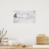 Liegendeバック姿バイグスタフクリムト ポスター (キッチン)