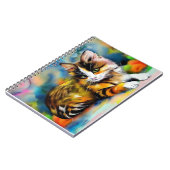 Liegende Katze, Aquarell -  ノートブック (左側)