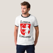 Lieksa、フィンランド(Suomi) Tシャツ (正面フル)