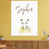 Lienzo Baby Shower Panda キャンバスプリント (インサイチュ (リビング))