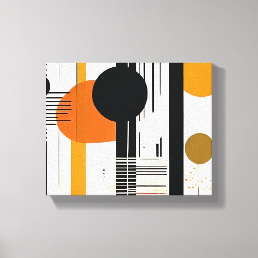 Lienzo círculos abstractos キャンバスプリント (正面)