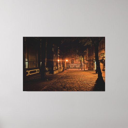 Lienzo Ciudad nocturna  キャンバスプリント (正面)