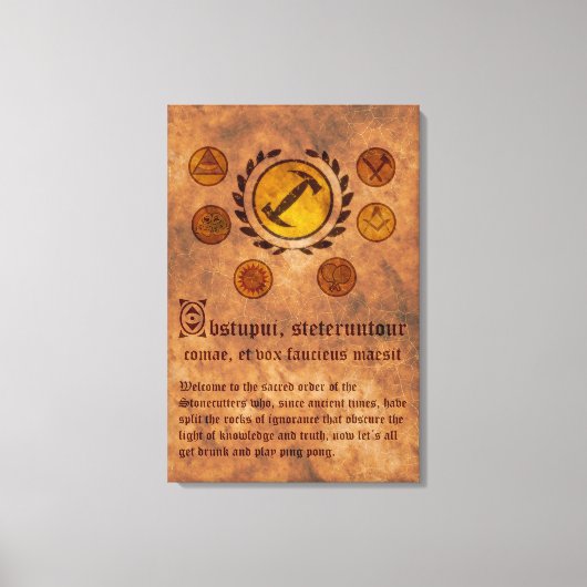 Lienzo Cuadro Los Simpsons Magios stonecutters キャンバスプリント (正面)