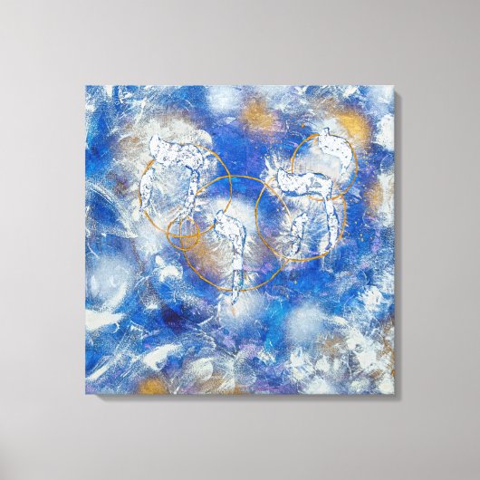 Lienzo De Imitación YHWH יהוה‎- Yud Hei Wav Hei キャンバスプリント (正面)