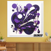 Lienzo Decorativo Biodiversidad Nocturna Silencio キャンバスプリント (インサイチュ (リビング))