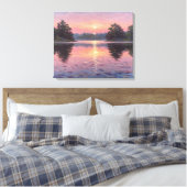 Lienzo Lake During Dusk キャンバスプリント (インサイチュ (寝室))