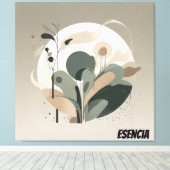 Lienzo Minimal Biodiversidad Esencia キャンバスプリント (インサイチュ (ウッドフロア))