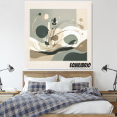 Lienzo Minimal Equilibrio y Naturaleza キャンバスプリント (インサイチュ (寝室))