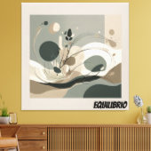 Lienzo Minimal Equilibrio y Naturaleza キャンバスプリント (インサイチュ (リビング))