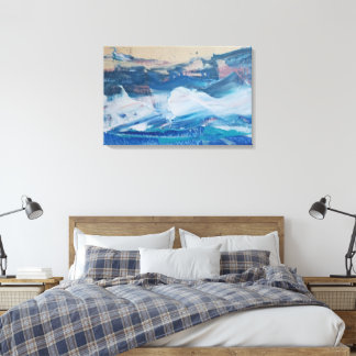 Lienzo Print Coast Yellow Monticelli Art キャンバスプリント