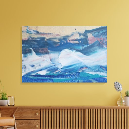 Lienzo Print Yellow Coast Monticelli Art キャンバスプリント (インサイチュ (リビング))