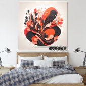 Lienzo Tropical Abundancia y Naturaleza キャンバスプリント (インサイチュ (寝室))