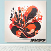 Lienzo Tropical Abundancia y Naturaleza キャンバスプリント (インサイチュ (ウッドフロア))