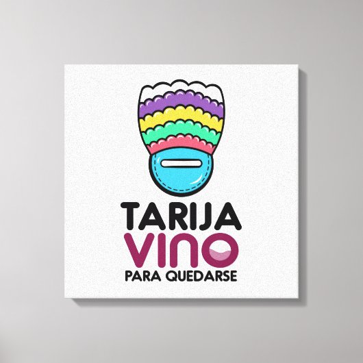 Lienzo  vino para quedarse キャンバスプリント (正面)