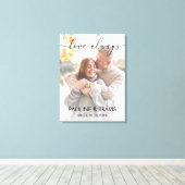 Lienzo Welcome sign wedding modern text キャンバスプリント (インサイチュ (ウッドフロア))