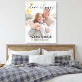 Lienzo Welcome sign wedding modern text キャンバスプリント (インサイチュ (寝室))