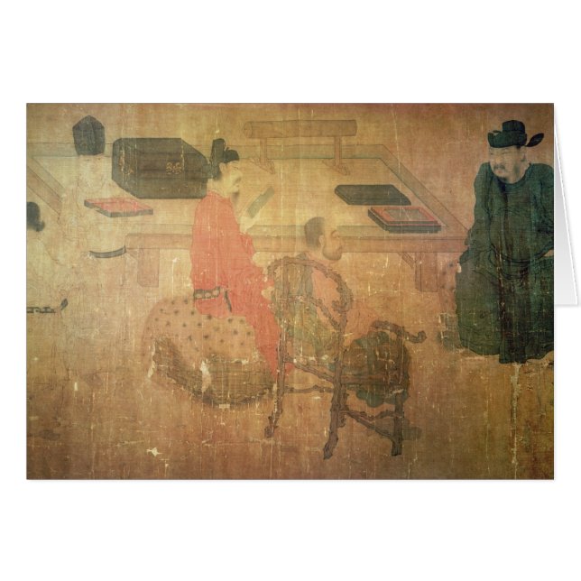 Lieou李T'angからの3つの博識の人 (正面横)