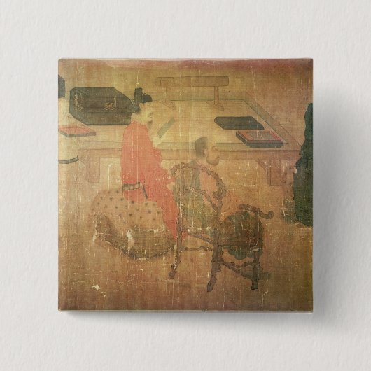 Lieou李T'angからの3つの博識の人 缶バッジ (正面)