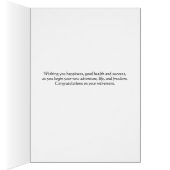 Lieration Card for your Niece in Blue (内側 (右))