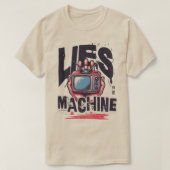 LiesマシンヴィンテージTV大クール文字モダン Tシャツ (デザイン正面)