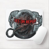 Lies On Repeat – Dystopian Propaganda Brainwash マウスパッド (マウス)