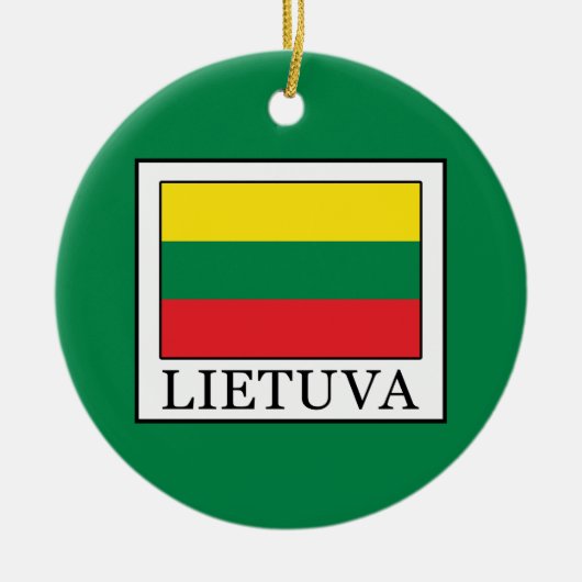 Lietuva セラミックオーナメント (正面)