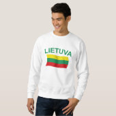 Lietuva (リスアニア)緑Ltrs スウェットシャツ (正面フル)