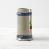 Lietuva (リスアニア)緑Ltrs ビールジョッキ (中央)
