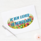Liever in Nederland Sticker 楕円形シール (封筒)