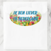 Liever in Nederland Sticker 楕円形シール (バッグ)