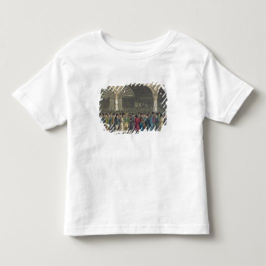 「Lifからの株式取引所を、訪問しているトム及びジェリー トドラーTシャツ (正面)