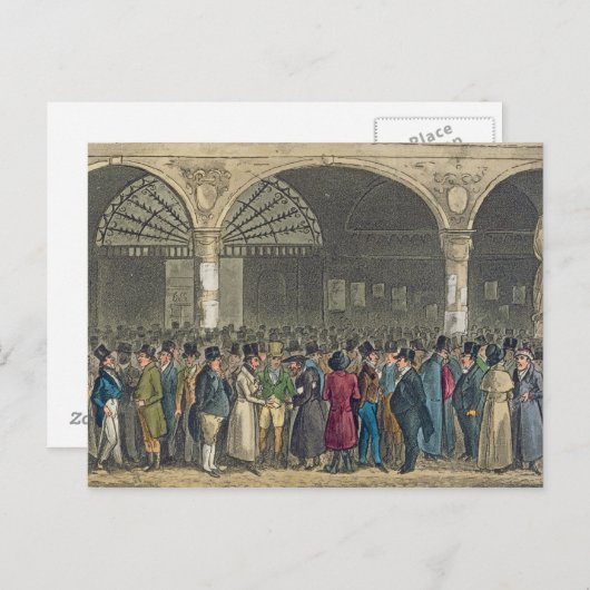 LifからTom & Jerryが証券取引所を訪問 ポストカード (正面/裏面)