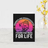 Lifのグランドパと孫娘魚釣りパートナー カード (黄色い花)