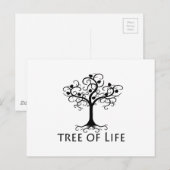 LIfeの木，スワールツリー，ザズル.png ポストカード (正面/裏面)