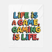 LiFEはゲームゲームはライフ フリースブランケット (正面)