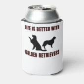 LIfeはゴールデンレトリバーブラックデザインで良い 缶クーラー (缶裏面)