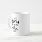 LIfeカスタムは山のファミリーホームでより良い コーヒーマグカップ (正面左)