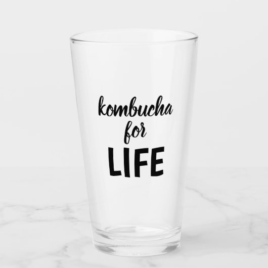 LIFEタイポグラフィの昆布茶 タンブラーグラス (正面)