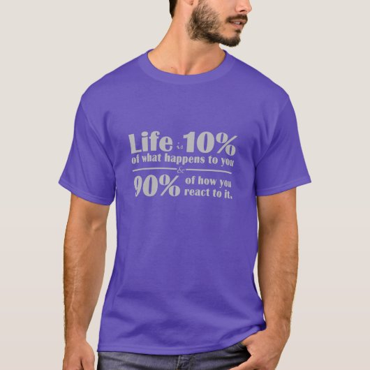 LIFE引用文シャツとジャケット Tシャツ (正面)