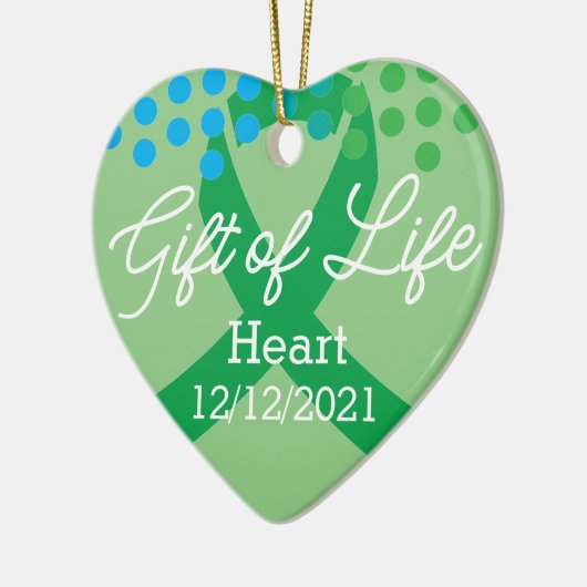 LIfe移植のギフトのカスタマイズ可能なオーナメント セラミックオーナメント (左)
